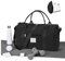 WEPLAN Sport Duffel Bag Damen Herren Sporttasche mit Schuhfach & Nassfach Reisetasche Handgepäck Tasche Sporttaschen Fitness Tasche Gym Bag Weekender Travel Bag Schwimmtasche Trainingstasche,Schwarz