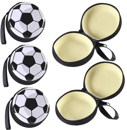 DECOMELODY 5stücke Teiliges Fußball- Geldbörse Kreative Tragbare Fußball-Form Geldbörse Für Sportliebhaber Für Snacks Münzen Und Kleine