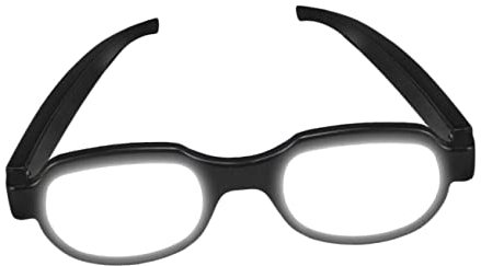 DEARMAMY 1 Stück Anime Mit Leuchtender Brille Neon-accessoires Glühstäbe Brille Mit Licht Led-sonnenbrillen Begeistern Led-brillenparty Rave-party-brille Glühen Visier Black Plastik