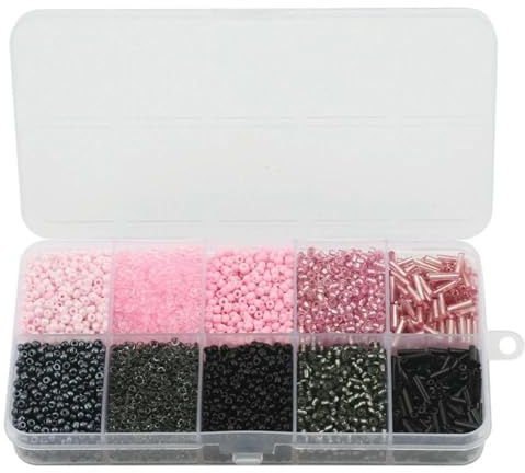 130 g/Set Glas runde Rocailles Perlen Tube lose Perlen DIY Armband Halskette tschechischer Kristall für Schmuckherstellung handgefertigte Accessoires-04 HeiFen