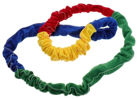 Abaodam Outdoor Game Elasticity Rope for Boy Girl Versatile Stretchy Band for Team Building Group Activities Elastic Cooperative Props for Playground Exercise