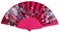 Dance Hand Hero Flower Style Wedding Lace Foldable Chinese Silk Mini Sauna (Hot Pink, One Size)