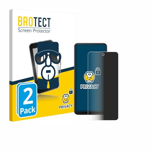 BROTECT Blickschutzfolie für Xplora HMD Fusion X1 | 2 Stück Anti-Spy Displayschutz Made in Germany Kinder-Smartphones Privacy Screen Protector Blaulichtfilter Klare Folie