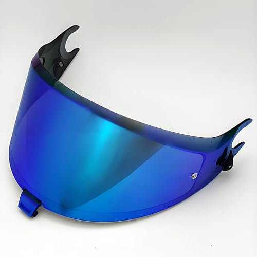 POIBNZ Visiera per Casco per Shark Spartan GT, Visiera Colorata Lenti per Caschi da Moto, Lenti del Parabrezza del Casco Ricambio per Visiera Protettiva,D Blue