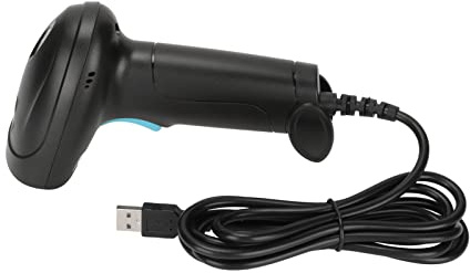 Denash Tragbares IP54 Waterfames Handheld Barcode Scanner Ergonomisches Design für das Schnelle Scannen 1D 2D QR Barcode, USB -Scanner für Bürolagerinventar