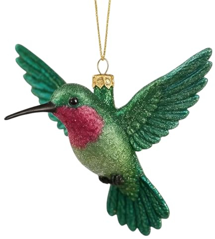 Générique Christbaumschmuck Kolibri – Acryl | Realistische 3D-Dekoration, Weihnachtsornamente für Vögel | Freunde Erwachsene Wohnzimmer Party Urlaub Haus Fenster Wand