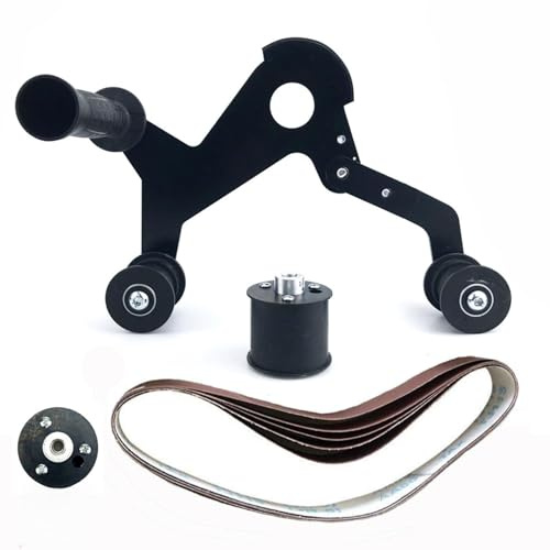 Dispositif de ponçage à bande de conversion avec 3 options standard pour meuleuse d'angle en acier intégration sur meuleuse en métal à ponceuse à bande - Fixation polyvalente pour polissage du métal