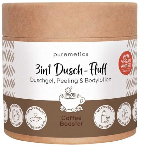 puremetics 3in1 Dusch-Fluff, Coffee Booster, 250g