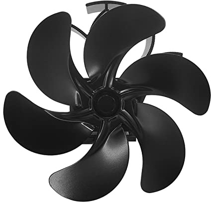 Ventola per stufa a legna a 5 petali a forma di petalo ventola per stufa a legna circolante a risparmio di aria calda senza elettricità Alimentato a caldo