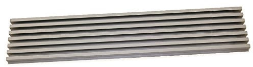 EMUCA Rejilla de Ventilación para Frigorífico/Horno, Aluminio anodizado acero inoxidable