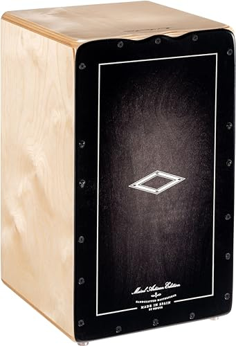 Meinl Percussion Artisan Cajon Instrument/Trommel für Erwachsene/Fortgeschrittene/Profis - Ebony Burst Frontplatte / Korpus aus Baltischer Birke - Kein Cajon Bausatz - Soleá Line (AESLEYB)