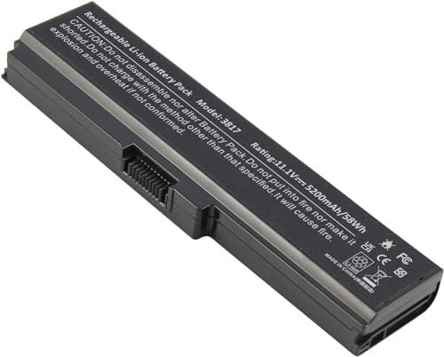 PA3817U-1BRS Battery for Toshiba Satellite L755 C655 M645 L750P L600 L675 L675D L700 L745 L750D L755D M640 P745 Series, Fit PA3818u-1BRS A3819U-1BRS