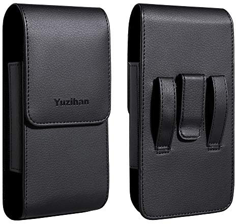 Yuzihan Holster for iPhone 13 Pro Max ,12 Pro Max ,11 Pro Max ,XS Max iPhone 8 Plus 7 Plus 6S Plus Belt Holster Fit with Thick Defender Case Hybrid Armor Case Battery Case On