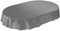 ANRO Wachstuchtischdecke Wachstuch Wachstischdecke Tischdecke Wachstuchdecke Anthrazit Leinenoptik Oval 240x140cm