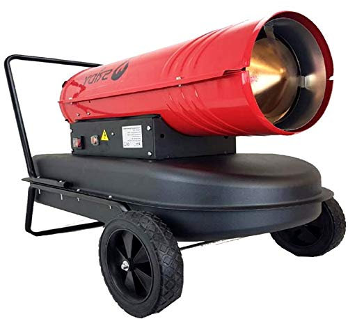 Sridy 50KW Diesel Paraffin Industrial Commercial Heater Space Indoor Floor Heater Suitable for Garage Workshop Warmer with Wheels