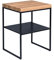 M2 Kollektion Vista 4 Beistelltisch, MDF Dekor Eiche braun, 50x40cm, Höhe 62cm