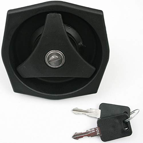 Serratura per porta, per roulotte, camper, caravan, barca, colore nero