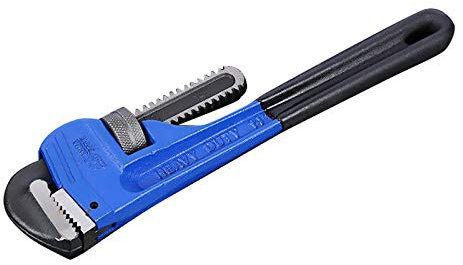 SENRISE Pipe Wrench 10 Plumbing Wrench Heavy Duty Adjustable Shifting Monkey Spanner Tool Metric for DIY Repairing and Plumbing (Maximum Clamping: 60mm)