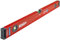 SOLA RedM 100 - Wasserwaage magnetisch 100 cm - starker Halt durch Neodym Magnete - Wasserwaage mit Magnet 100cm - patentierte SOLA-Focus Libelle - mit schockabsorbierenden Endkappen