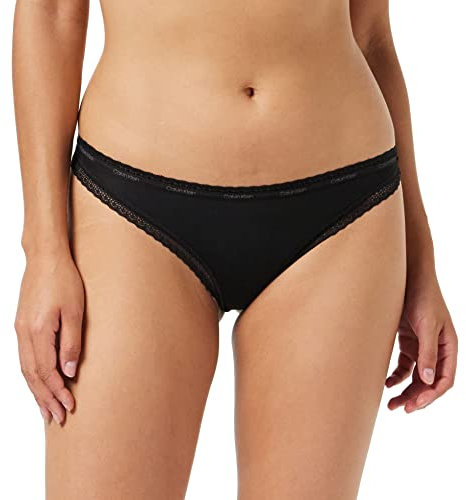 Calvin Klein String Femme Tanga, Noir (Black), M