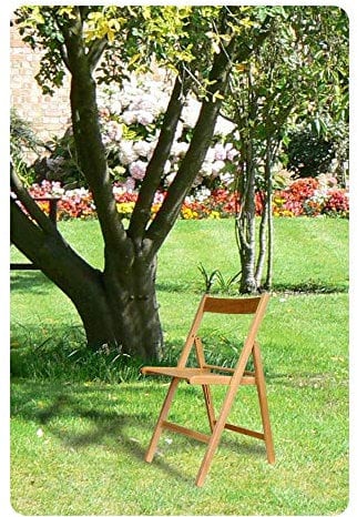 Italiadoc Set 4 sedie in Legno Pieghevoli Happy Hour Naturali