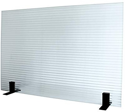 KAISER PLASTIC® | Stellwand - Trennwand | 120 x 160 cm | Made-In-Germany | Farbe Opal/weiß