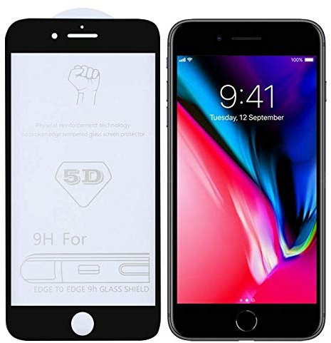 CHANYO Tempered Glass, Mobile phone tempered film 9H 5D Full Glue Full Screen Tempered Glass Film for iPhone 7 Plus / 8 Plus Anti Blue Light Screen Protector Film