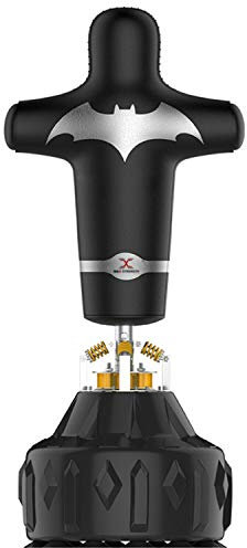 MaxStrength Freistehender Boxsack, Bob-Dummy, schwer, Grappling Body Opponent, 1,8 m, Schwarz