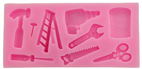 Inzopo Silicone Spanner Hammer Hardware Fondant Cake Mold Candy Chocolates Sugarcraft Mould Cake Decorating Modeling Kitchen Baking Tools