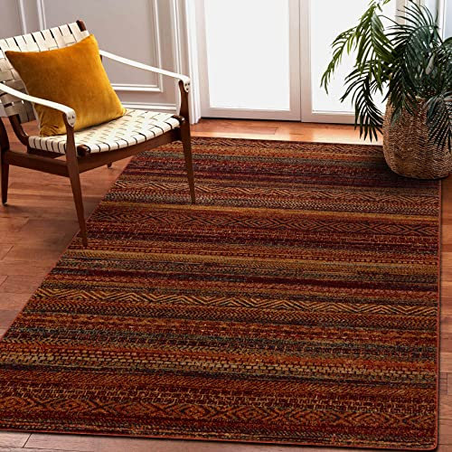 rugsx Wollteppich für Wohnzimmer, Schlafzimmer, traditionell Omega Baku Rot 235x350 cm