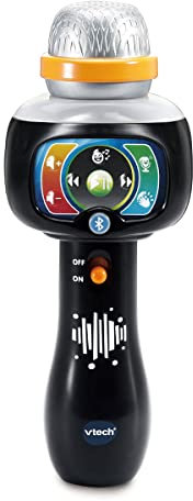 VTech Kindermikrofon Karaoke, singt mit Mir, Spielzeug für Kinder + 2 Jahre, spanische Version, Schwarz