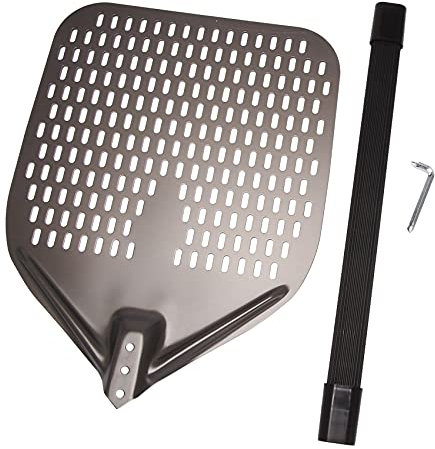 Buccia perforata per pizza, per pizza rettangolare da 12 pollici per pizza e pizza per cuocere pizze fatte in casa