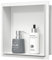 Bernkot Niche murale en acier inoxydable 304 blanc - 30 x 30 x 10 cm - Pas de carrelage nécessaire - Montage encastré