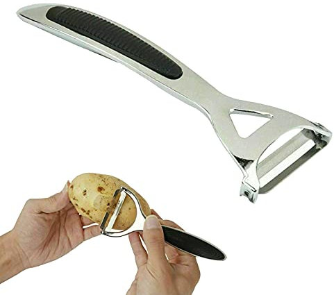 Walgreen® Heavy Duty Potato Peelers Vegetable Peeler - Premium Stainless Steel Y-Shaped Rotatable Multifunctional Apple Peeler, Good Grip & Durable Peeling Tool for Kitchen, Vegetables, Fruits