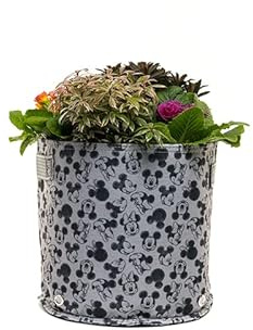 Jardinopia Mickey & Minnie Mouse Heads Fabric Eco Pots 23L Grey