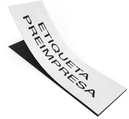 50 Etiquetas Magnética Natural 25 x 80 x 0.9mm. Para poner en estanerías, almacenes y cajones metálicos. Facil de poner y quitar