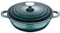 BERGNER Excalibur | Olla Baja de 24 cm de Diametro y 6,5 cm de altura | Con Tapa | Fabricada de Aluminio Fundida | Apto para Horno e inducción | Verde