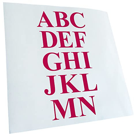 - Autoaufkleber - ABC selbst kleben Set 2 A-N Aufkleber für Auto, Laptop, Fahrrad, LKW, Motorrad mehrfarbig JDM Decal Racing