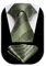 HISDERN Krawatten Grün Herren Hochzeit Krawatte mit Einstecktuch Klassisch Business Krawatte & Taschentuch Set