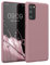 kwmobile Hülle kompatibel mit Samsung Galaxy S20 FE Hülle - weiches TPU Silikon Case - Cover geeignet für kabelloses Laden - Altrosa matt