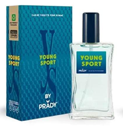 Prady - Eau de Toilette Young Sport Homme - 100 ML - Parfum dynamique et énergique pour l'homme actif et moderne.