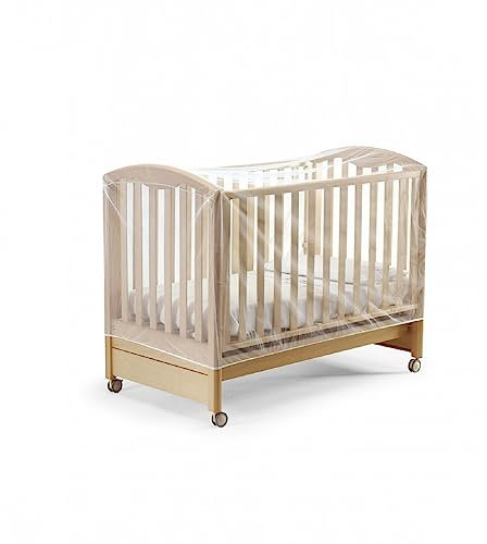 ZENZERO® - Moskitonetz für Kinderbett - aus Polyester - Weiß dicht gewebt - Universalgröße - 1 Stück