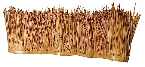 Baoblaze DIY künstliche Palmen-Stroh-Rolle, künstliches Strohdach, 100 x 50 cm, Zubehör für den Außenbereich, Mehrzweck-Dekoration, Stil a