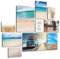 Giallobus - Satz von 10 mehrteiligen Gemälden - Beach Life - MDF-Holz - | 2 x 42x29,7cm | 4 x 29,7x21cm | 4 x 21x14,85cm | - Fertig zum Aufhängen – Gemälde für zu Hause
