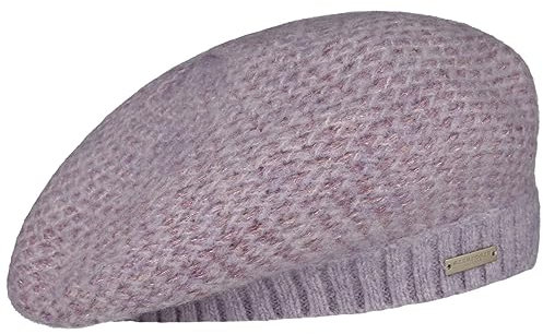 Seeberger Ripalta Strickbaske Damenbaske Baskenmütze Winterbaske (One Size - Flieder)