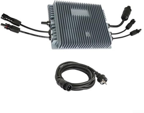 WLAN Micro Wechselrichter, Wechselrichter 800W IP67 Wasserdichter Mikrowechselrichter für 2 Solarmodule Solar Balkonkraftwerk Netzeinspeisung zur Verbesserung der Solarenergie-Effizienz