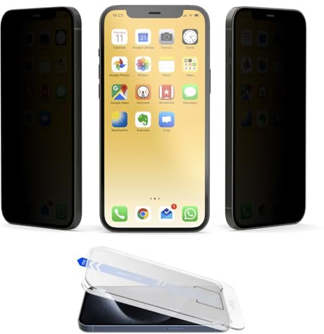 VistaProtect - Filtro de Privacidad Premium, Protector de Pantalla de Vidrio, Película Protectora para Apple iPhone 15 Pro