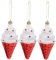 Zerodeko 3st EIS Anhänger Eisanhänger Aus Kunststoff Weihnachtseis-hängedekoration Bruchsichere Eiskugel Weihnachtsbaum-hängeornament Eiskugeln Plastik Ältere Süss Hängende Kugel