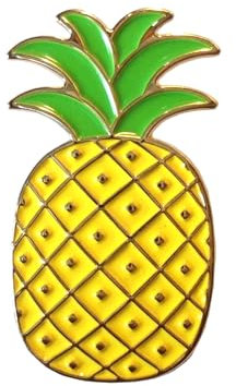 GBJUK Pineapple Fruit Metal Enamel Pin Badge
