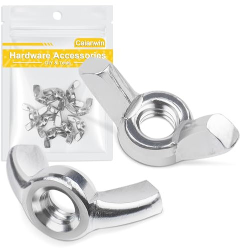 Caianwin M6 10 pezzi Dadi con Alette Dado In Acciaio Inox Aletta